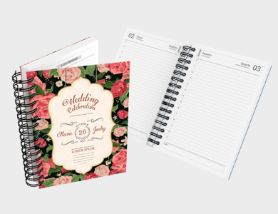 Agenda Diária A6 2026 Capa Maleável 328 Páginas 10,6x14,9cm (Couchê 300g Laminação Fosca) - 4x0 - 50 unid