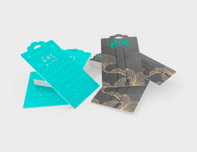 Cartela de Bijuteria Formatos Especiais Couchê 300g Laminação Fosca e Verniz UV Localizado 10x15cm - 4x0 - 2000 unid