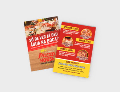 Folder Couchê 90g Verniz Total Frente e Verso 20x28cm - 4x4 - 50000 unid